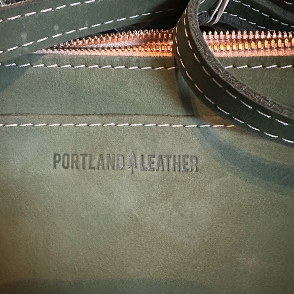 Portland Leather Suede Crossbody Purse - Picture 2 of 6